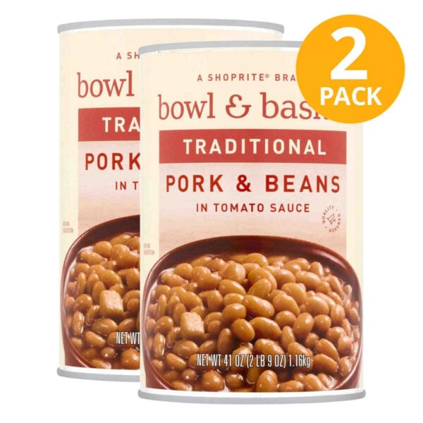 Bowl & Basket Frijoles con Cerdo en Salsa de Tomate, 15 OZ (Pack de 2)