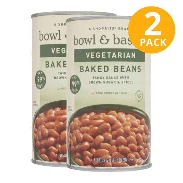 Bowl & Basket Vegetarian Baked Beans, 28 OZ (Pack de 2)