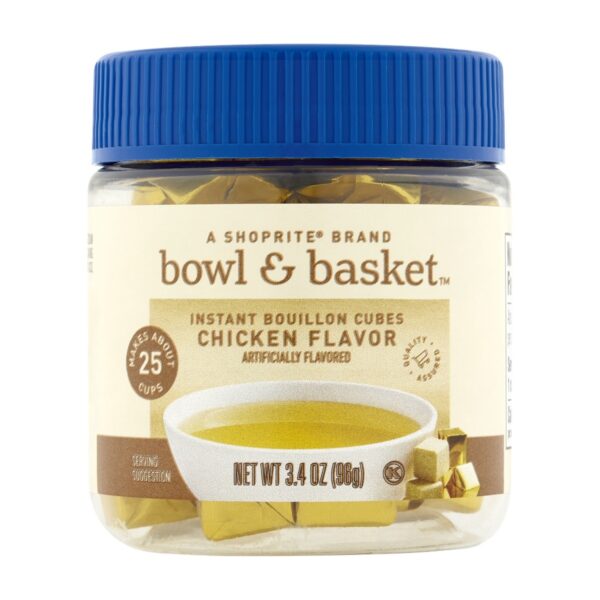 Bowl & Basket Instant Cubes Chicken Bouillon 25 Count, 3.4 OZ