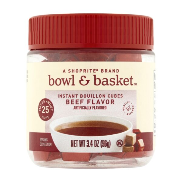 Bowl & Basket Instant Cubes Granulated Beef Bouillon 25 Count, 3.4 OZ