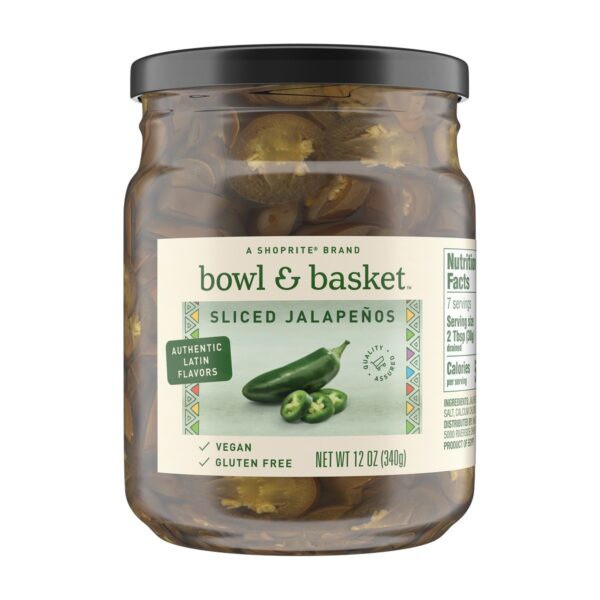 Bowl & Basket Sliced Jalapeno Peppers, 12 OZ