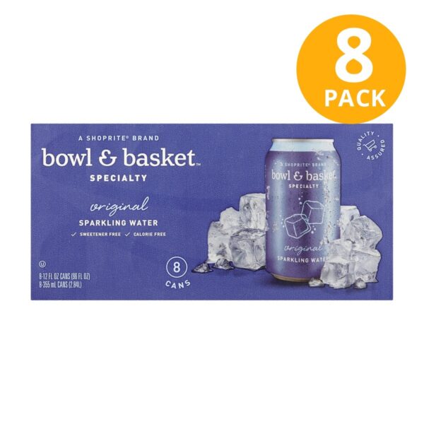 Bowl & Basket Specialty Original Sparkling Water, 12 OZ (Pack de 8)