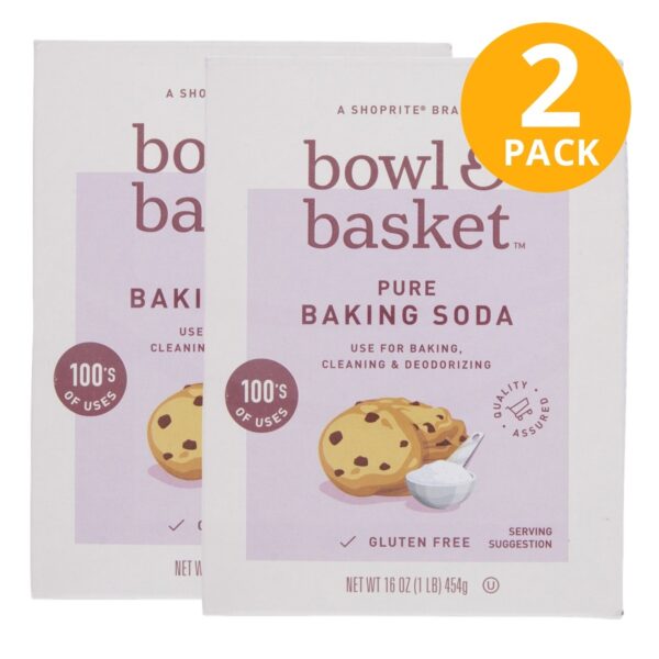 Bowl & Basket Pure Baking Soda, 16 OZ (Pack de 2)