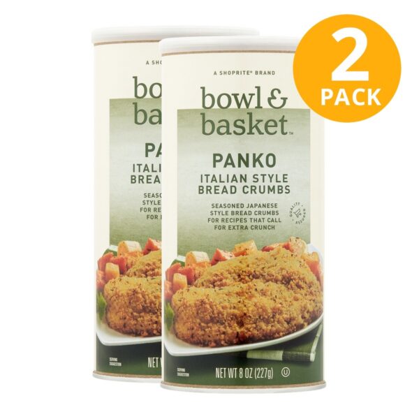 Bowl & Basket Italian Style Panko Breadcrumbs, 8 OZ (Pack de 2)