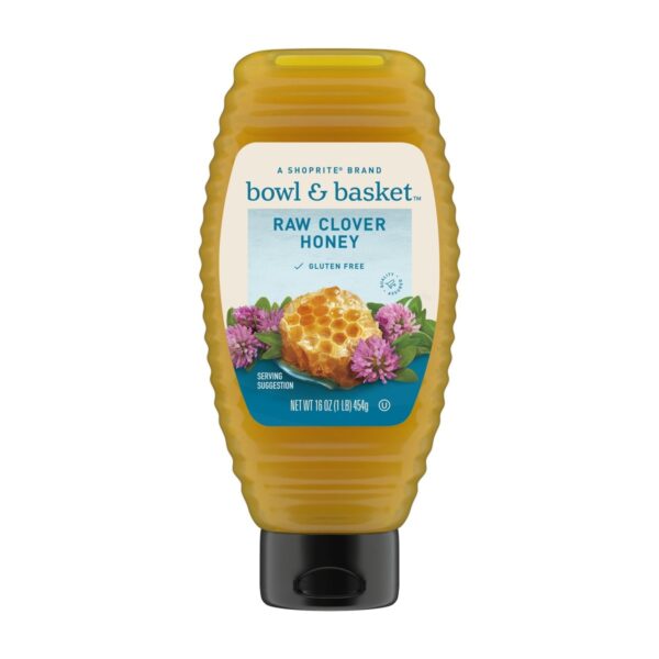 Bowl & Basket Raw Clover Honey, 16 OZ