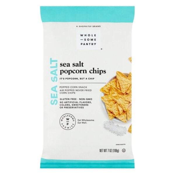 Wholesome Pantry Orgánico Chips de Popcorn Sal de Mar, 4 OZ
