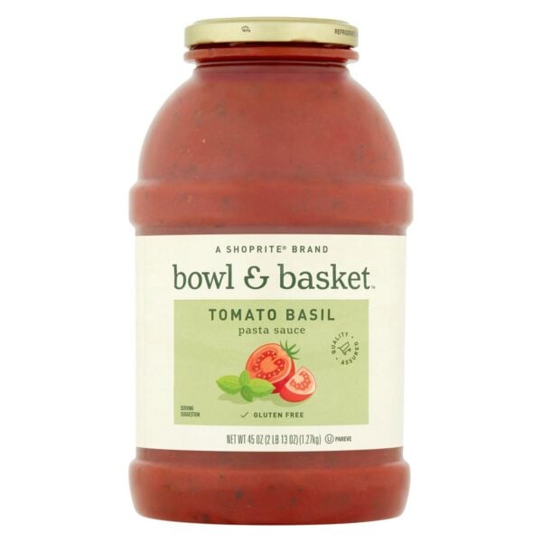 Bowl & Basket Salsa para Pasta Tomate y Albahaca, 45 OZ