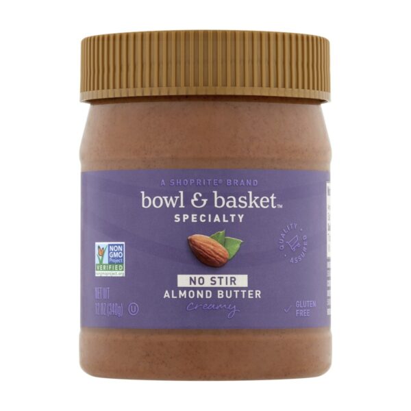 Bowl & Basket Specialty No Stir Almond Butter Creamy, 12 OZ