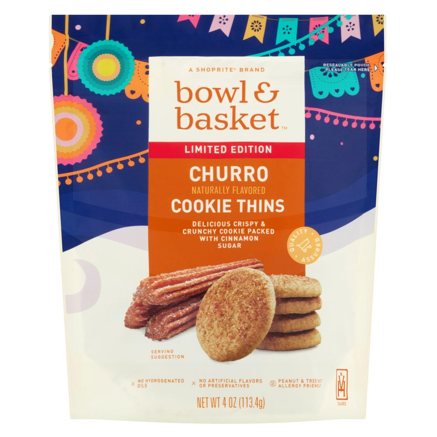 Bowl & Basket Cookies / Galletas Finas Churro, 4 OZ 1 Bowl & Basket Cookies / Galletas Finas Churro, 4 OZ