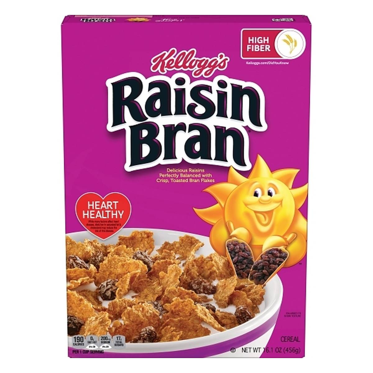Kellogg's, Raisin Bran, Cereal, 16 Kellogg's, Raisin Bran, Cereal, 16.1 OZ