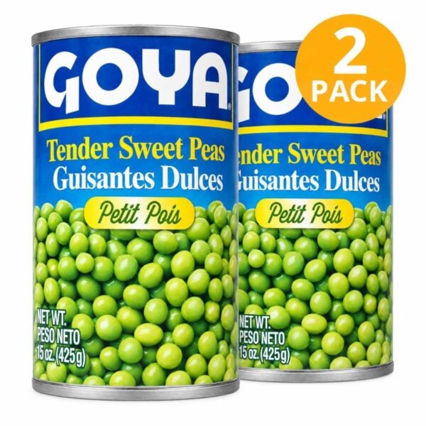 Goya Petit Pois (Sweet Peas) Guisantes Dulces, 15 OZ (Pack de 2)