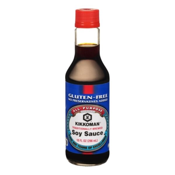 Kikkoman Soy Sauce Sin Gluten, Salsa de Soya, 10 OZ