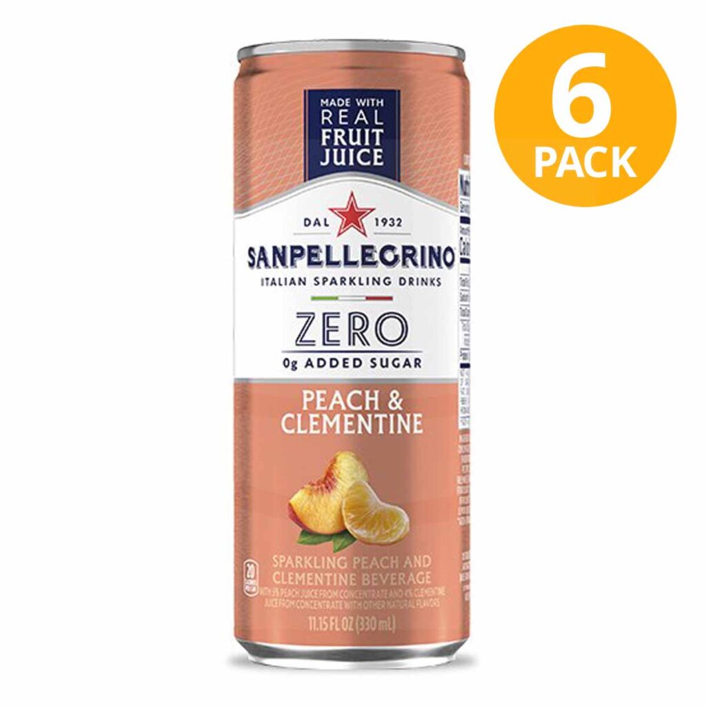 S. Pellegrino Zero, Peach & Clementine, 330 ml (…