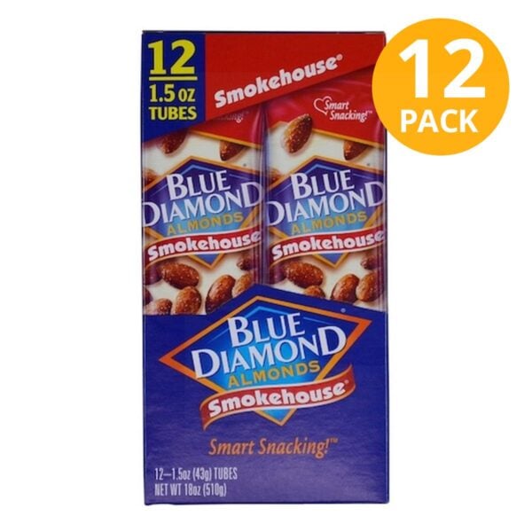 Blue Diamond Almendras, Smokehouse, 1.5 OZ (Pack de 12)