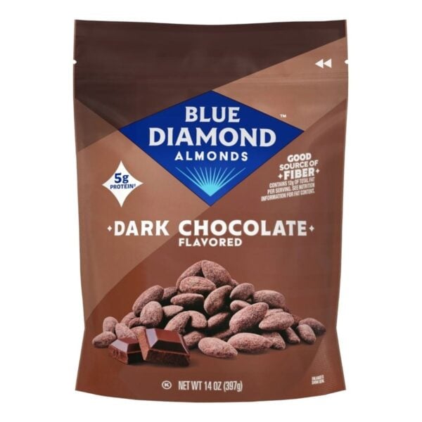 Blue Diamond Almendras, Oven Roasted Dark Chocolate, 14 OZ