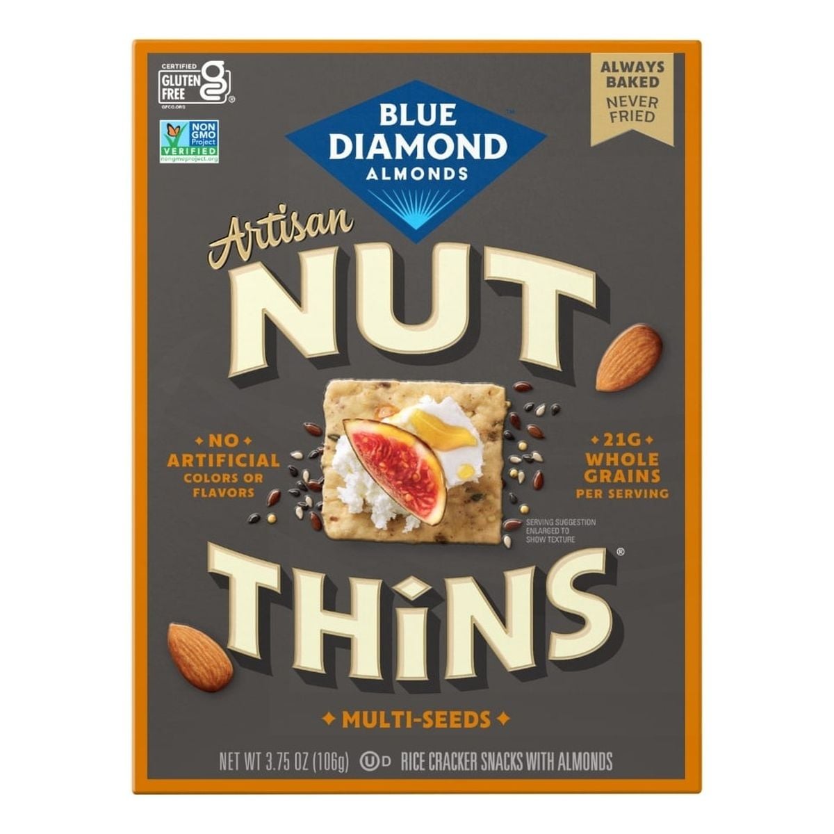Nut-Thins Artisan Multi-Seed Crackers, 3 Nut-Thins Artisan Multi-Seed Crackers, 3.75 OZ
