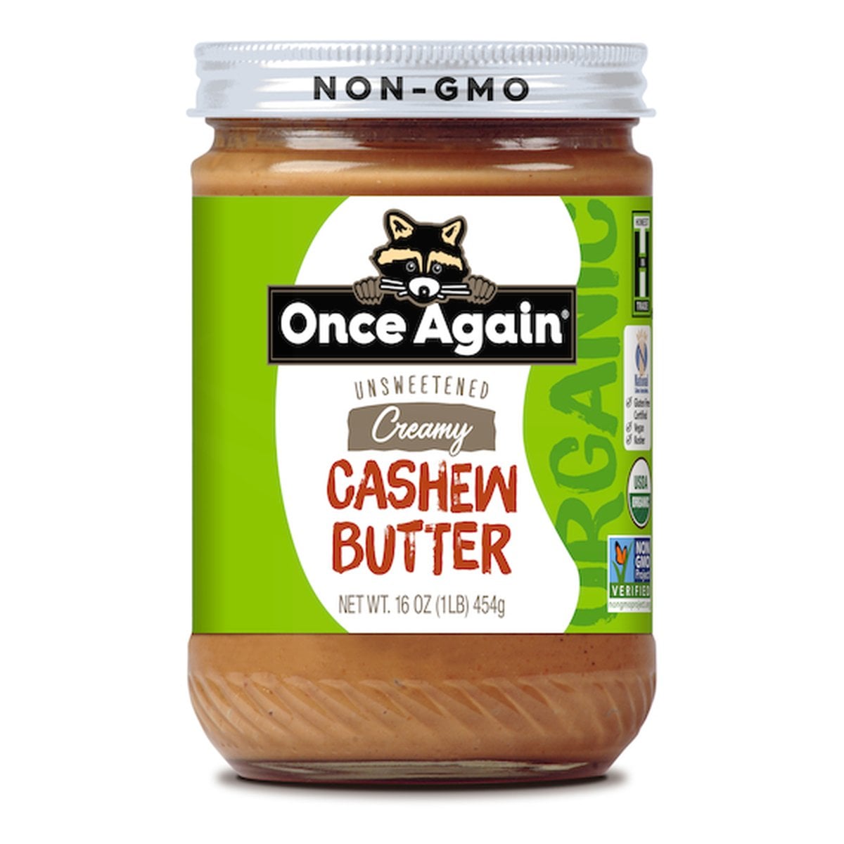Once Again Organic Cashew Butter, 16 OZ 1 Once Again Organic Cashew Butter, 16 OZ