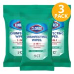 Clorox Disinfecting Wipes, Fresh Scent, 9 Toallitas (Pack de 3)