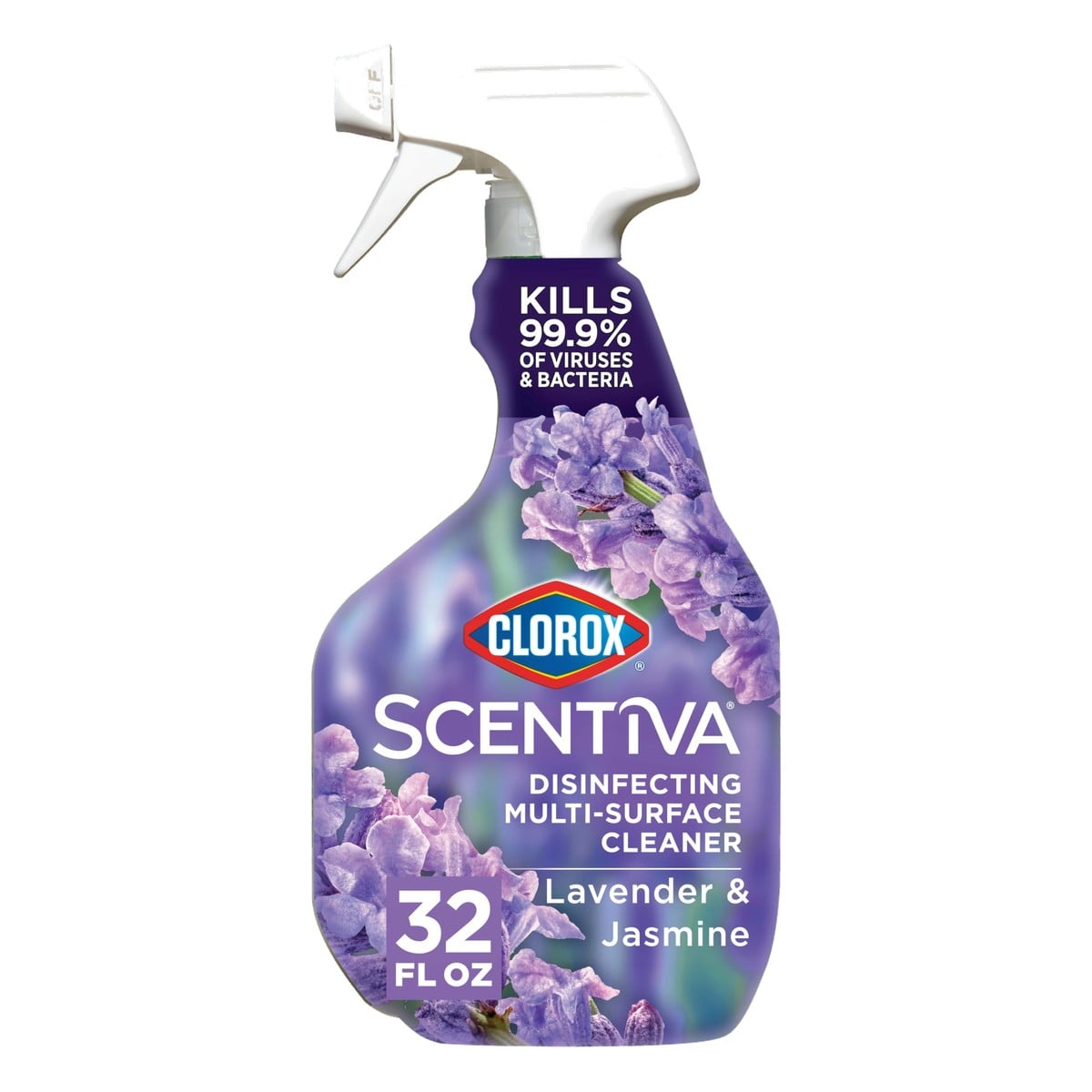 Clorox Scentiva Limpiador Desinfectante Multiusos, Lavender & Jasmine, 32 OZ
