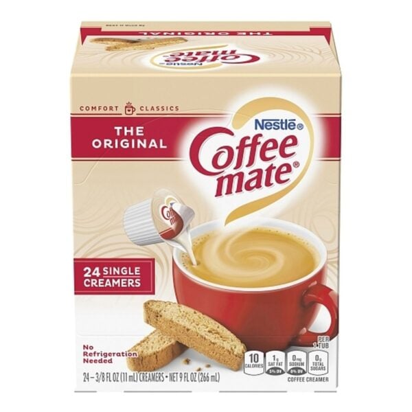 Coffee Mate Original, Creamer Líquido Singles, 24 Unidades, 9 OZ