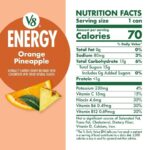V8 Energy, Orange Pineapple, Bebida Energética, 11.5 OZ (Pack de 2)