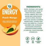 V8 Energy, Peach Mango, Bebida Energética, 11.5 OZ (Pack de 2)