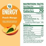 V8 Energy, Peach Mango, Bebida Energética, 11.5 OZ (Pack de 2)