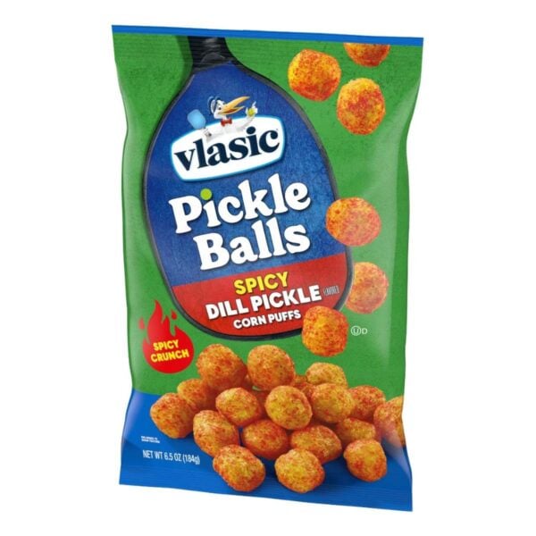 Vlasic Spicy Dill Pickle Corn Puffs, 6.5 OZ