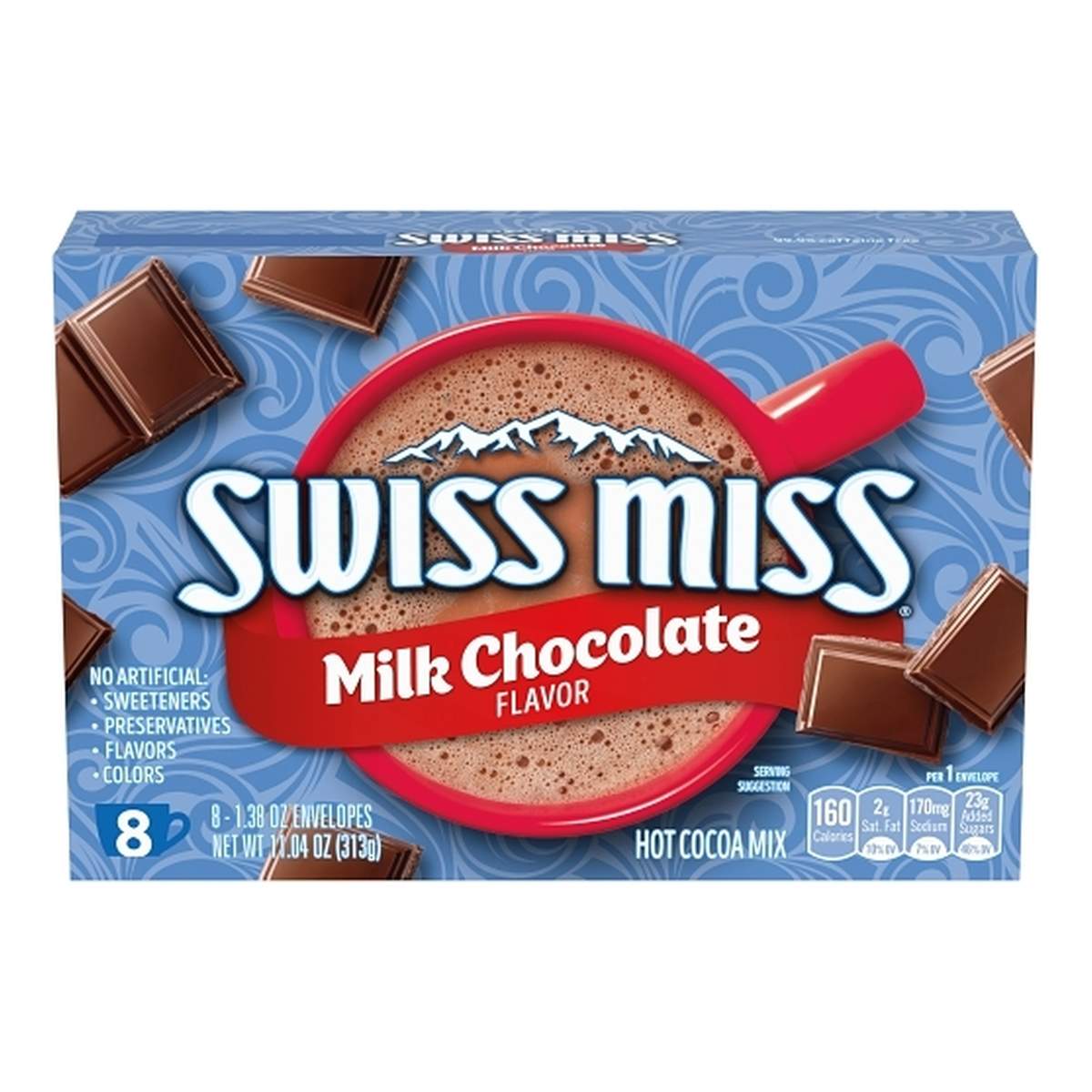 Swiss Miss Hot Cocoa, Milk Chocolate, 8 Sobres, 8.28 OZ