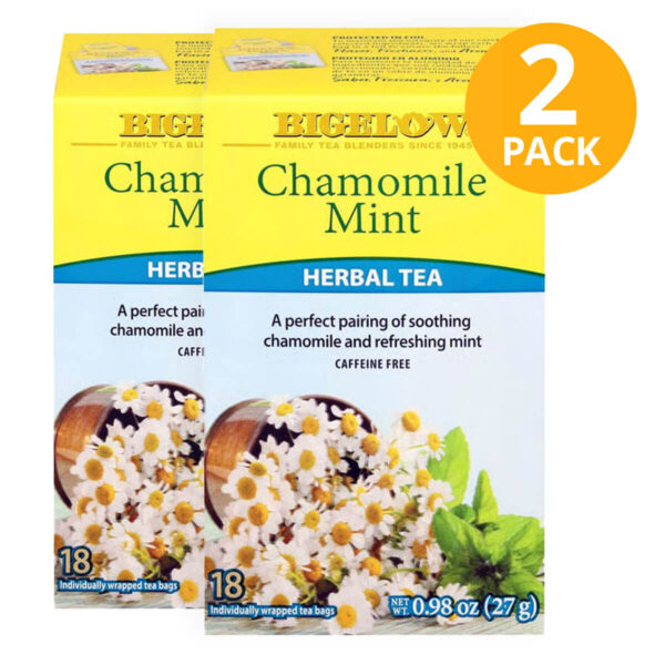Té Bigelow, Chamomile Mint, 36 Sobres (Pack de 2 x 18)