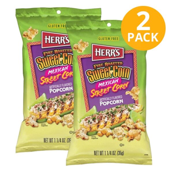 Herr's, Mexican Street Corn Popcorn, 1.25 OZ (Pack de 2)