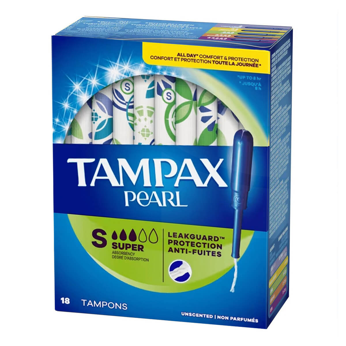073010379084 Tampax Pearl Super, 18 Tampones - Imagen 1