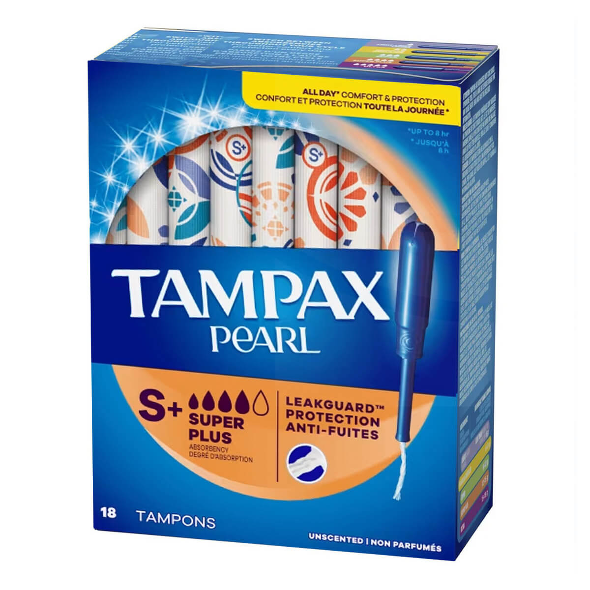 073010479050 Tampax Pearl Super Plus, 18 Tampones - Imagen 1