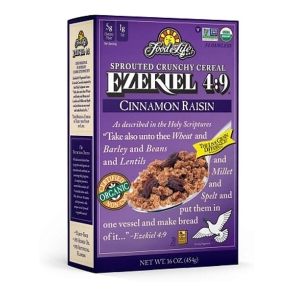 Food For Life Ezekiel 4:9, Cereal Cinnamon Raisin, 16 OZ