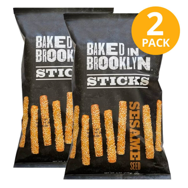 Baked in Brooklyn Sticks Sesame Seed, 6 OZ (Pack de 2)