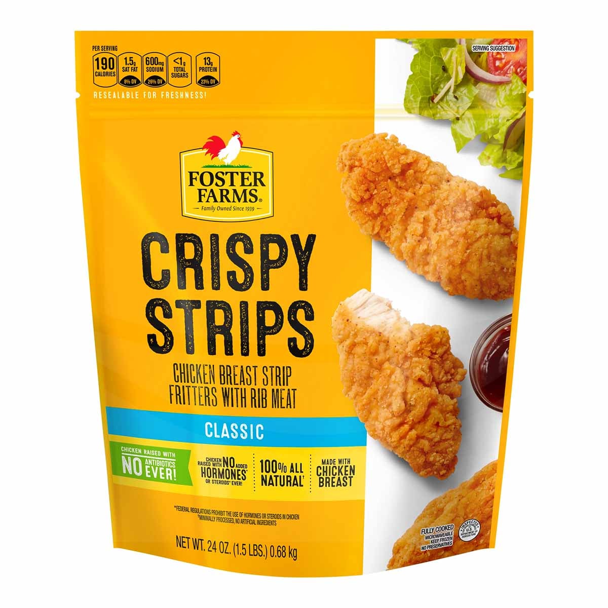 075278909744 Popcorn Chicken (Pollo), Foster Farms, 24 OZ - Imagen 1