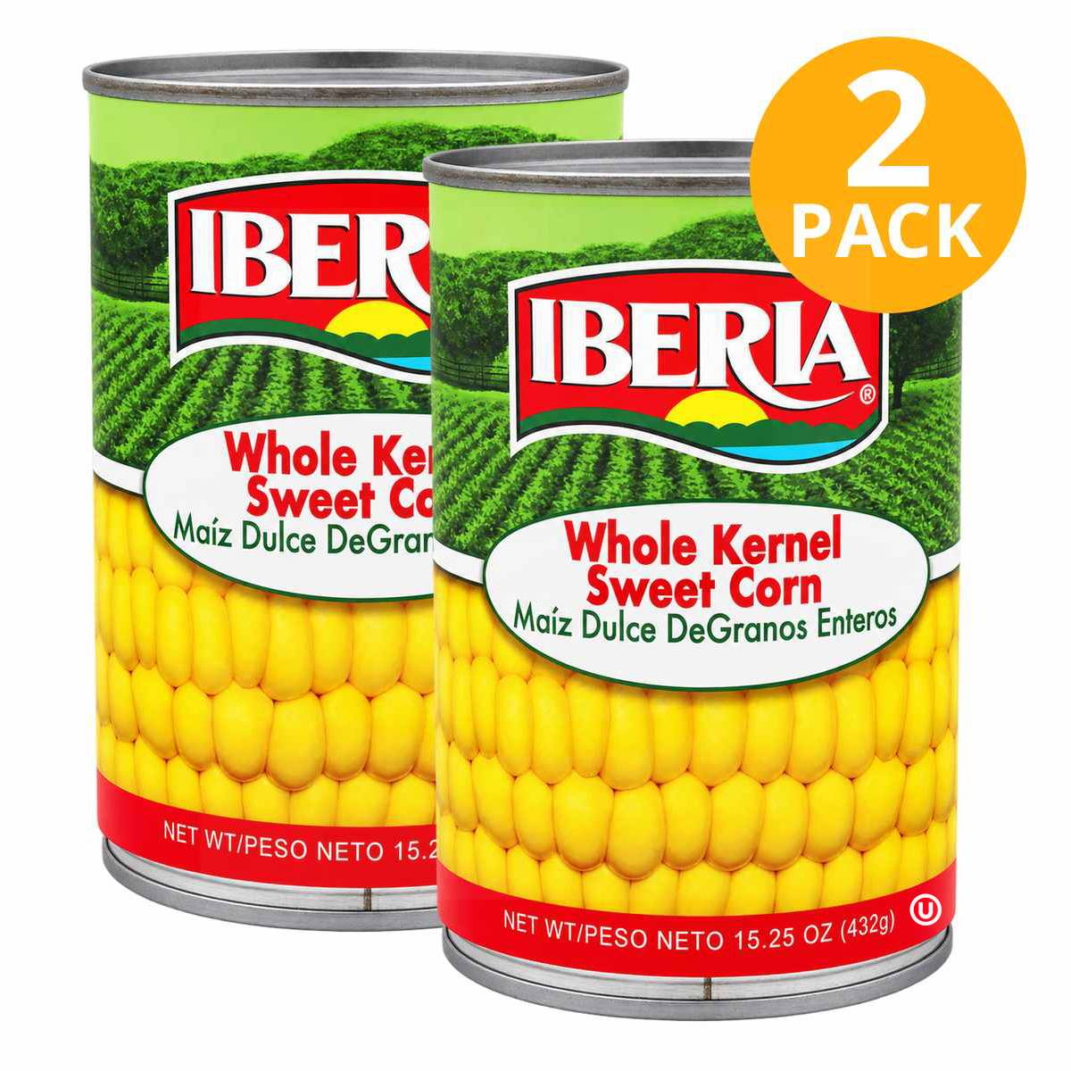 075669101658b Iberia Maíz Dulce en Grano Entero, 15.25 OZ (Pack de 2) - Imagen 1