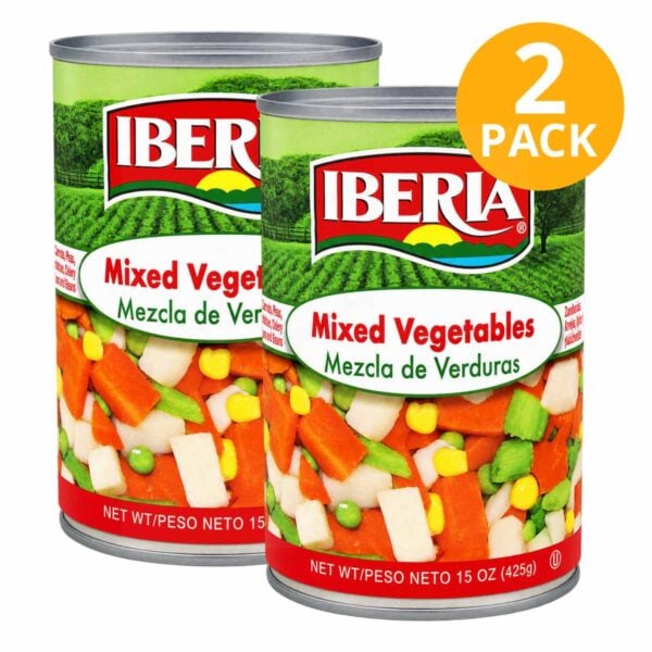 Iberia Mezcla de Verduras, 15 OZ (Pack de 2)
