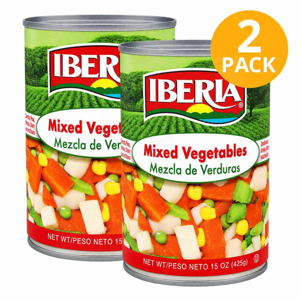 Iberia Mezcla de Verduras, 15 OZ (Pack de 2) 1 Iberia Mezcla de Verduras, 15 OZ (Pack de 2)