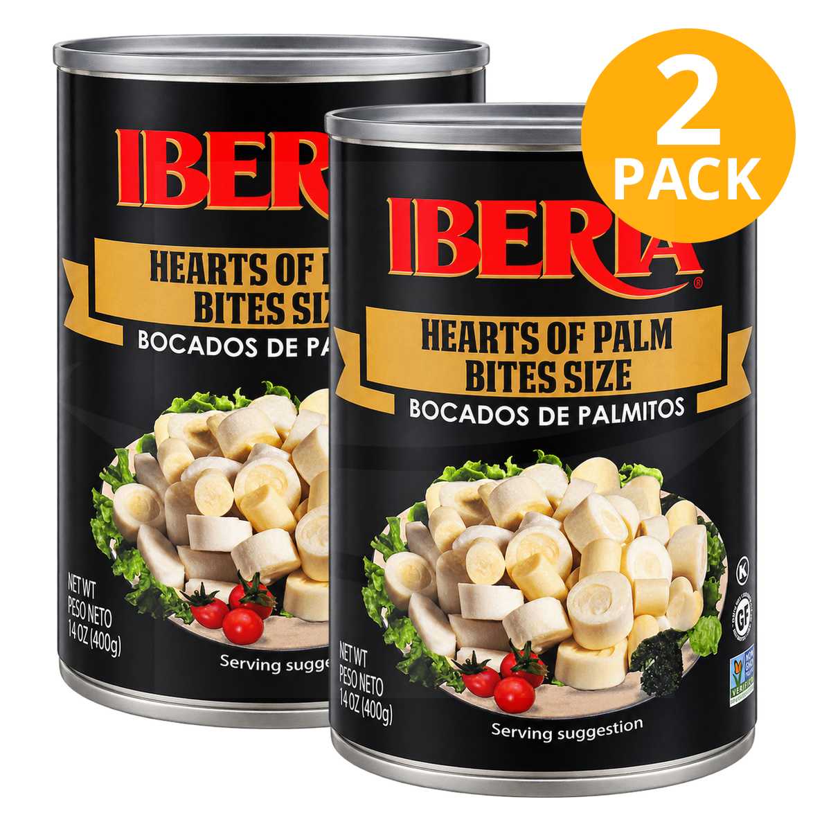 Iberia Palmitos en Bocados, 14 OZ (Pack de 2) 1 Iberia Palmitos en Bocados, 14 OZ (Pack de 2)
