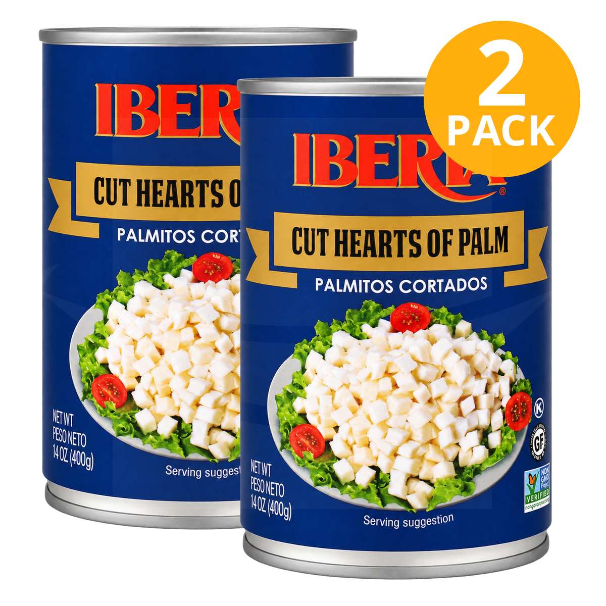 Iberia Palmitos Cortados, 14 OZ (Pack de 2) 1 Iberia Palmitos Cortados, 14 OZ (Pack de 2)