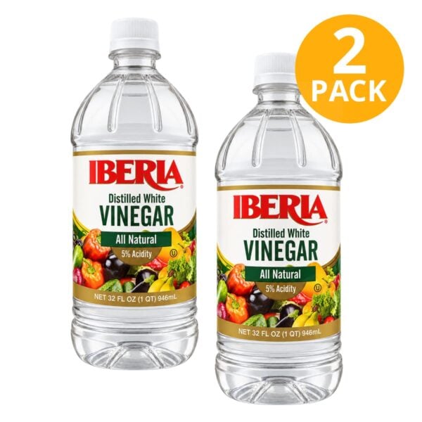 Iberia Vinagre Blanco Destilado, 32 OZ (Pack de 2)
