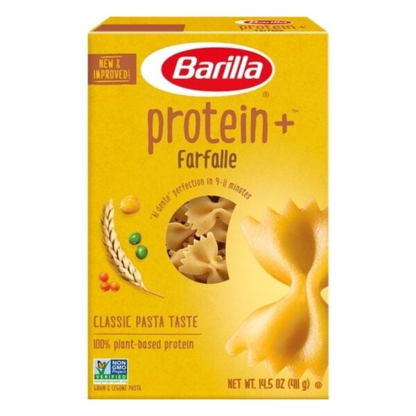 Barilla Pasta Farfalle, Protein+, 411 gr