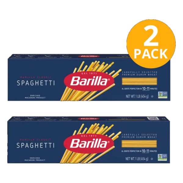 Barilla Pasta Spaghetti, 454 gr (Pack de 2)