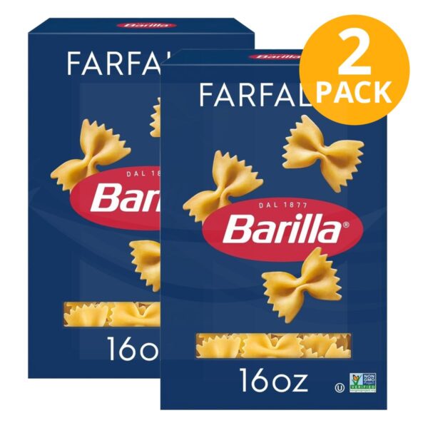 Barilla Pasta Farfalle, 454 gr (Pack de 2)