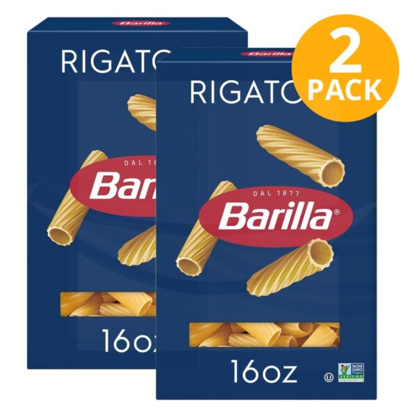 Barilla Pasta Rigatoni, 454 gr (Pack de 2)