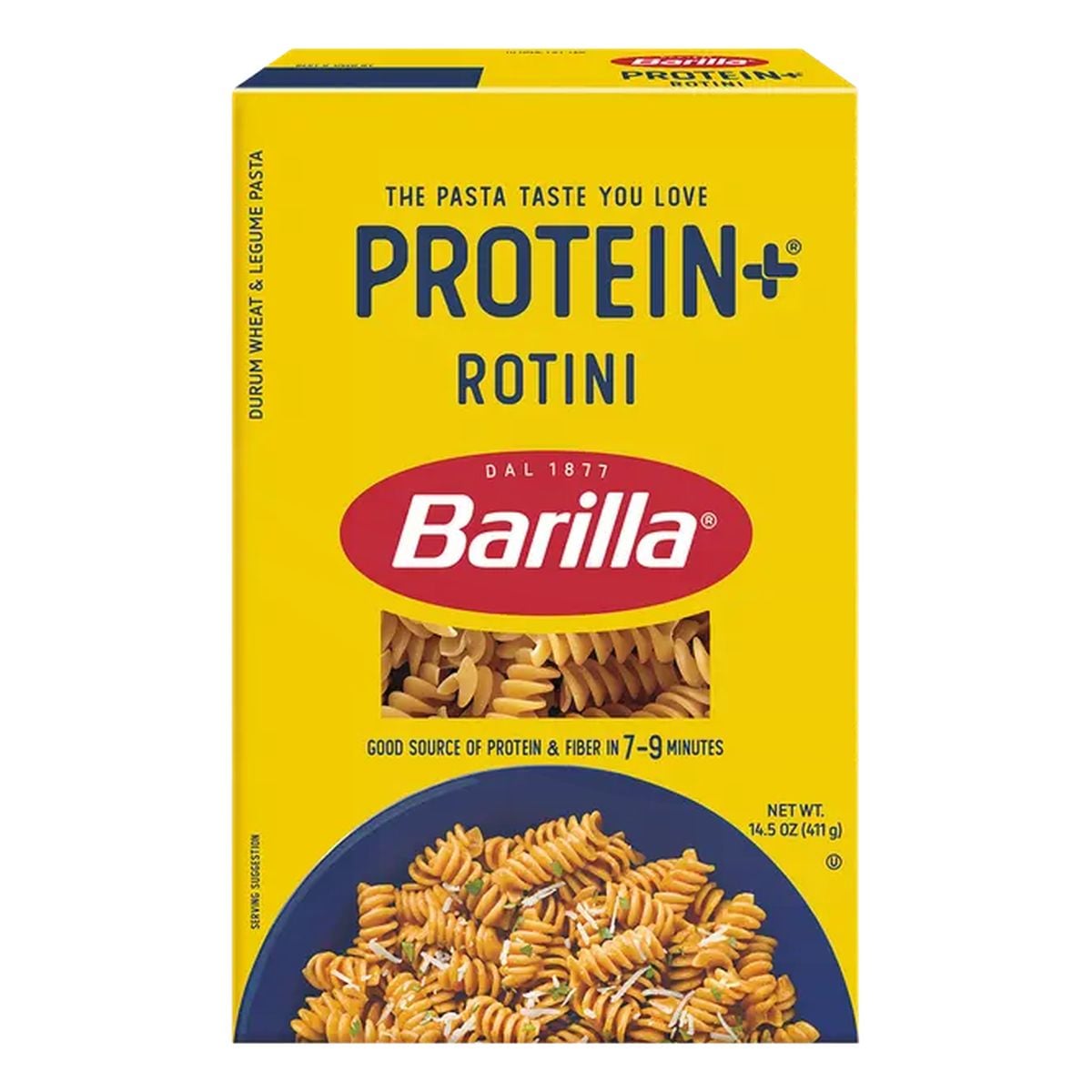 Barilla Pasta Rotini, Protein +, 411 gr 1 Barilla Pasta Rotini, Protein +, 411 gr
