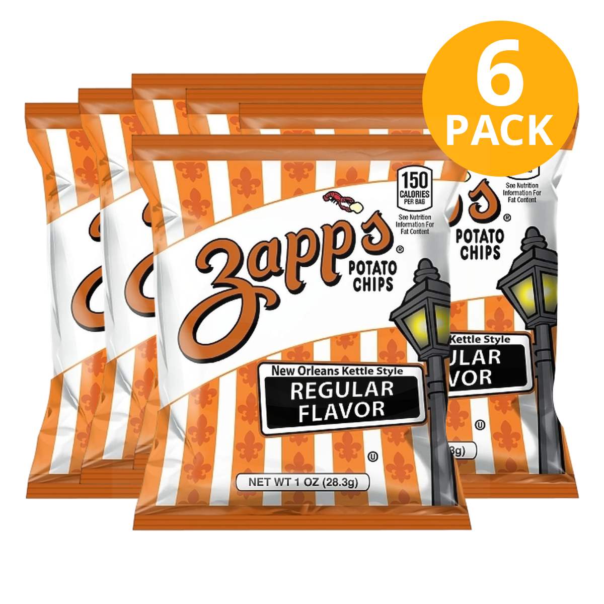 Zapp's, Regular, 1 OZ (Pack de 6) 1 Zapp's, Regular, 1 OZ (Pack de 6)