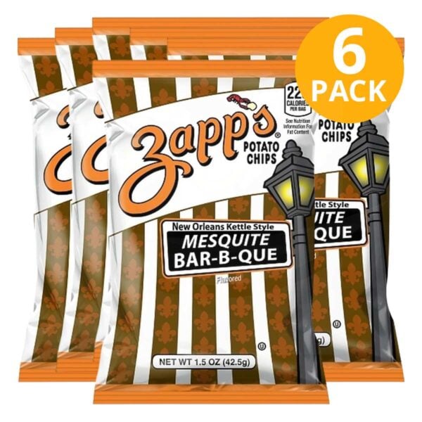 Zapp's, Mesquite BBQ, 1.5 OZ (Pack de 6)