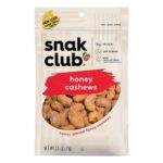 Snak Club Honey Cashews, 2.5 OZ